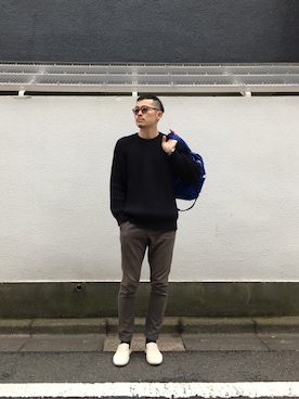 「CristaSeya （クリスタセヤ）のアイテム（トップス）」を使った、hidetsuguさん（メンズ・181cm）の春コーディネート
