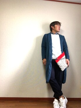 「Doシンプル部」｜「アイテム（チェスターコート）」を使った、まつむしさん（メンズ・172cm）の秋コーディネート