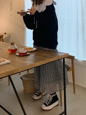 「runstarhike」｜MONIKAさん（レディース・155cm）の春コーディネート