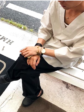 「STEPHAN SCHNEIDER（ステファンシュナイダー）のアイテム」を使った、yamaneさん（メンズ・170cm）の夏コーディネート