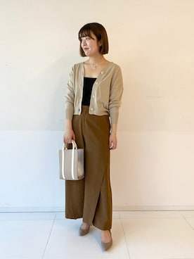 「cache cache（カシュ カシュ）のアイテム」を使った、naoさん（レディース・164cm）の春コーディネート