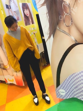 「H&M DIVIDED（エイチアンドエム　ディヴァイデッド）のアイテム（スラックス）」を使った、Utanosukeさん（レディース・160cm）の冬コーディネート