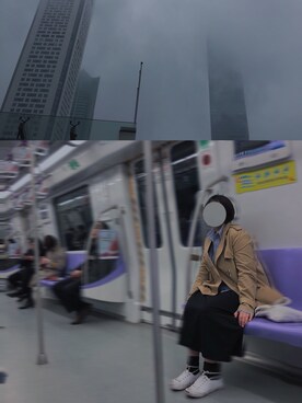 「ZARA（ザラ）のアイテム（トレンチコート、ベージュ系）」を使った、cconさん（レディース）の秋コーディネート