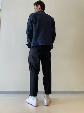 「DENHAM（デンハム）のアイテム（ジャケット/アウター）」を使った、Kenta Moriiさん（メンズ・184cm）の春コーディネート