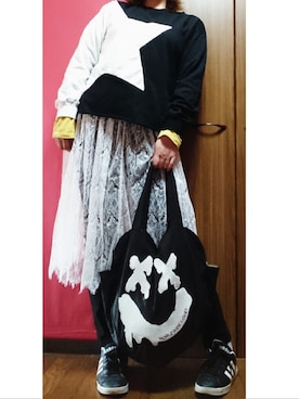 「yohaku（ヨハク）のアイテム」を使った、ayoumu(まる)さん（レディース・170cm）の春コーディネート