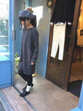 「doux bleu （ドゥーブルー）のアイテム」を使った、douxbleu吉祥寺店さん（レディース・154cm）の冬コーディネート