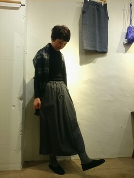「doux bleu （ドゥーブルー）のアイテム」を使った、douxbleu吉祥寺店さん（レディース・170cm）の冬コーディネート