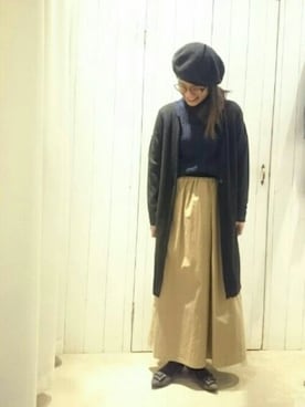 「doux bleu （ドゥーブルー）のアイテム」を使った、douxbleu吉祥寺店さん（レディース・158cm）の冬コーディネート