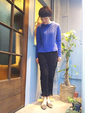 「doux bleu （ドゥーブルー）のアイテム」を使った、douxbleu吉祥寺店さん（レディース・170cm）の冬コーディネート