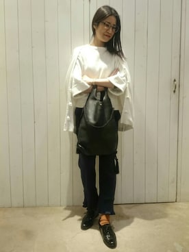 「doux bleu （ドゥーブルー）のアイテム」を使った、douxbleu吉祥寺店さん（レディース・158cm）の冬コーディネート