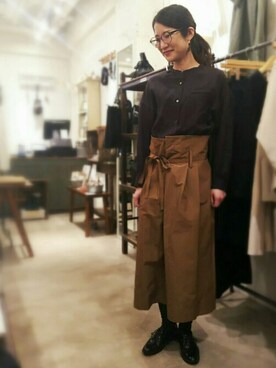 「doux bleu （ドゥーブルー）のアイテム」を使った、douxbleu吉祥寺店さん（レディース・158cm）の冬コーディネート