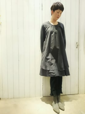 「doux bleu （ドゥーブルー）のアイテム」を使った、douxbleu吉祥寺店さん（レディース・170cm）の冬コーディネート