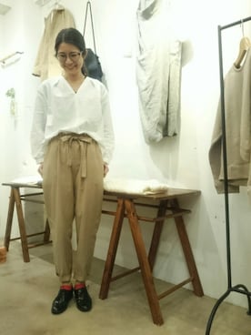 「doux bleu （ドゥーブルー）のアイテム」を使った、douxbleu吉祥寺店さん（レディース・158cm）の春コーディネート