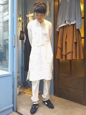 「アイテム（シャツワンピース）」を使った、douxbleu吉祥寺店さん（レディース・170cm）の春コーディネート