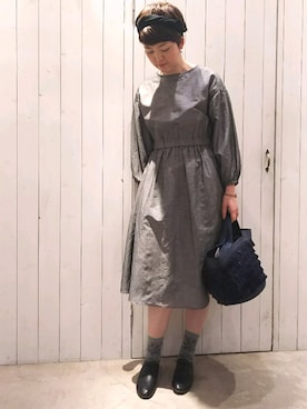 「アイテム（バレエシューズ）」を使った、douxbleu吉祥寺店さん（レディース・170cm）の春コーディネート