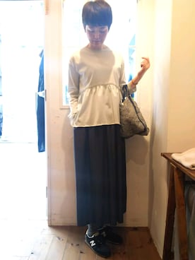 「プリーツ」｜douxbleu吉祥寺店さん（レディース・170cm）の春コーディネート