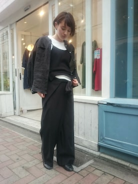 「doux bleu （ドゥーブルー）のアイテム」を使った、douxbleu吉祥寺店さん（レディース・158cm）の春コーディネート