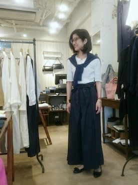「doux bleu （ドゥーブルー）のアイテム」を使った、douxbleu吉祥寺店さん（レディース・158cm）の春コーディネート