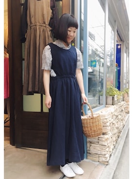 「Odds（オッズ）のアイテム（バッグ）」を使った、douxbleu吉祥寺店さん（レディース・153cm）の春コーディネート