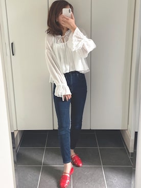 「Daniella&GEMMA（ダニエラアンドジェマ）のアイテム」を使った、SANA☺︎さん（レディース・158cm）の春コーディネート