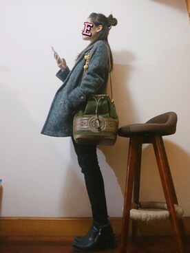 E F F I Eさん（レディース・163cm）の冬コーディネート