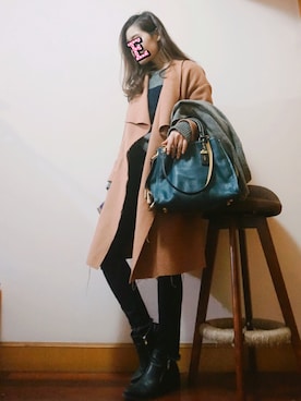 E F F I Eさん（レディース・163cm）の冬コーディネート