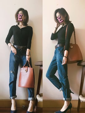 E F F I Eさん（レディース・163cm）の春コーディネート