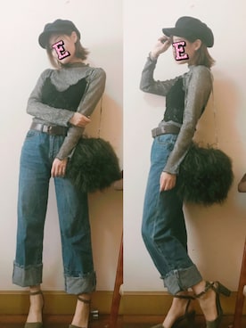 E F F I Eさん（レディース・163cm）の秋コーディネート