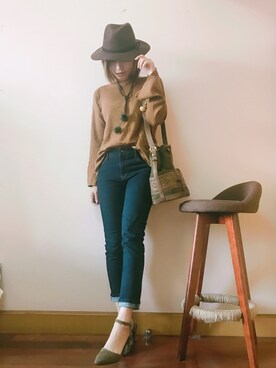 E F F I Eさん（レディース・163cm）の秋コーディネート