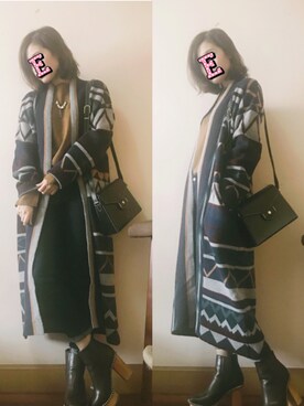 「Vintage Dior（ヴィンテージ ディオール）のアイテム」を使った、E F F I Eさん（レディース・163cm）の秋コーディネート