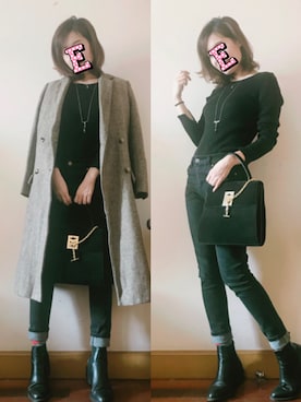E F F I Eさん（レディース・163cm）の冬コーディネート