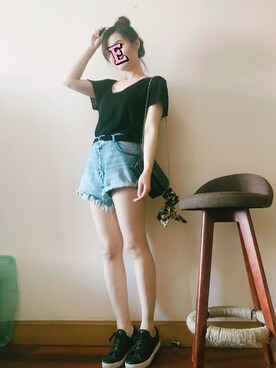 「EMODA（エモダ）のアイテム（トートバッグ）」を使った、E F F I Eさん（レディース・163cm）の春コーディネート