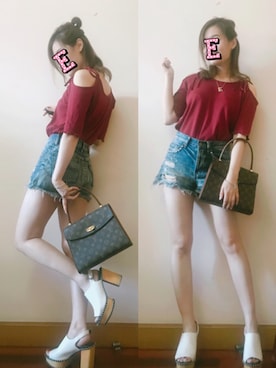E F F I Eさん（レディース・163cm）の夏コーディネート