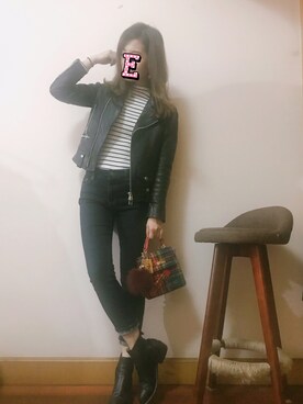 E F F I Eさん（レディース・163cm）の冬コーディネート