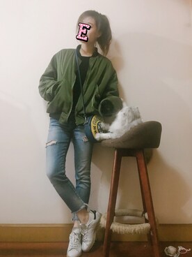 E F F I Eさん（レディース・163cm）の冬コーディネート