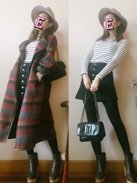 E F F I Eさん（レディース・163cm）の冬コーディネート