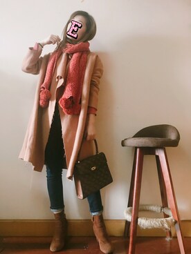 E F F I Eさん（レディース・163cm）の冬コーディネート