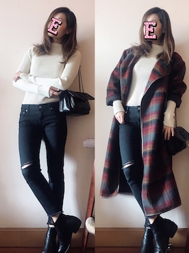E F F I Eさん（レディース・163cm）の冬コーディネート