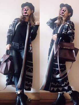 E F F I Eさん（レディース・163cm）の冬コーディネート