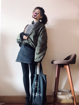 E F F I Eさん（レディース・163cm）の冬コーディネート