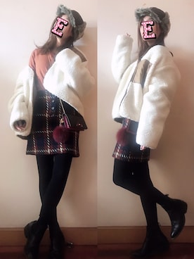 E F F I Eさん（レディース・163cm）の冬コーディネート