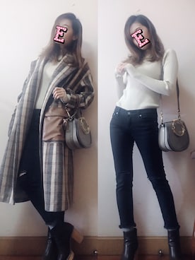 E F F I Eさん（レディース・163cm）の冬コーディネート