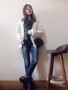 E F F I Eさん（レディース・163cm）の冬コーディネート