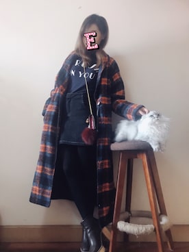 E F F I Eさん（レディース・163cm）の冬コーディネート