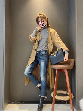 E F F I Eさん（レディース・163cm）の秋コーディネート