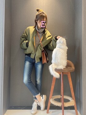 E F F I Eさん（レディース・163cm）の秋コーディネート