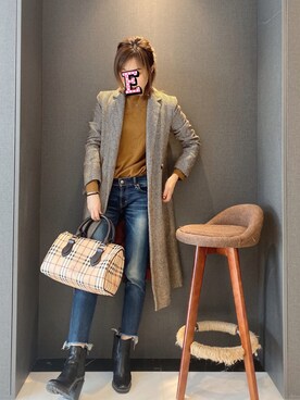 E F F I Eさん（レディース・163cm）の冬コーディネート