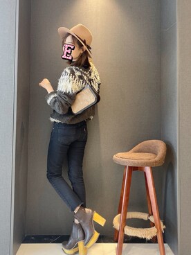 E F F I Eさん（レディース・163cm）の冬コーディネート