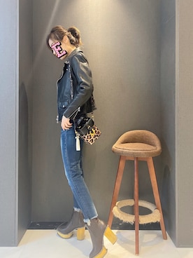 E F F I Eさん（レディース・163cm）の冬コーディネート