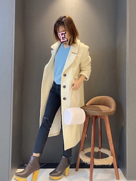 E F F I Eさん（レディース・163cm）の冬コーディネート